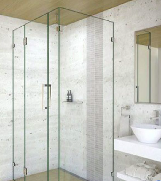 Phòng tắm kính bản lề 180 độ